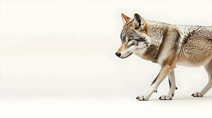 Naklejka premium Coyotes Side Profile Studio Shot