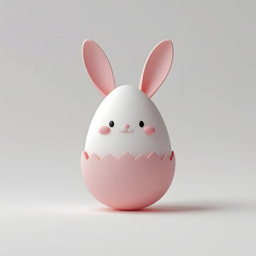 easter bunny with egg