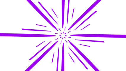 Obraz premium purple starburst shape on transparent background