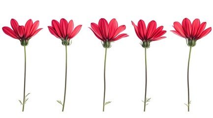 collection of flower on white background,isolated on white,clip art
