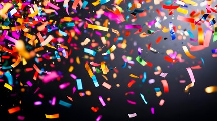 Obraz premium Vibrant Colorful Confetti Explosion Celebration Background