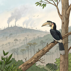Obraz premium toucan on the branch