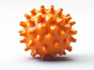 Vibrant Orange Spiky Ball for Massage Therapy and Wellness