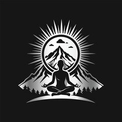 Hiking Adventure Logo  Vintage Mountain Badge Design Vector for Outdoor Exploration Branding.
