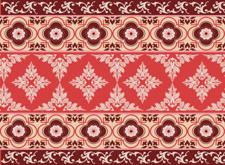Vector vintage seamless floral pattern