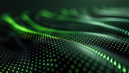 Abstract Green Waves