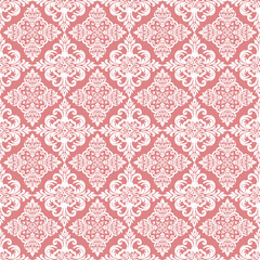 Vector damask pattern ornament for wallpaper textiles wrapping.