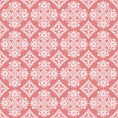 Vector damask pattern ornament for wallpaper textiles wrapping.