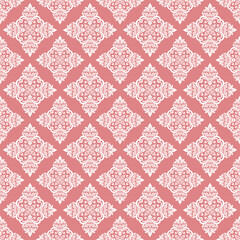 Vector damask pattern ornament for wallpaper textiles wrapping.