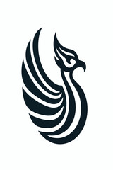 cool bird logo image vector