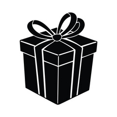 Gift Box with Bow Christmas Package Design