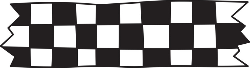 Checkered Washi Tape Doodle