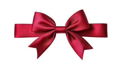 Fototapeta premium red bow on white background