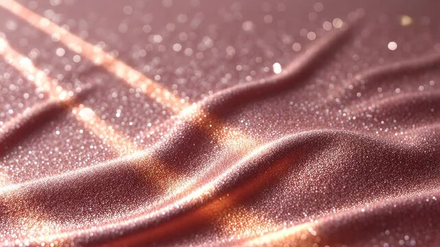 Glittery pink gold background, pink gold tone wallpaper, reflective rose-hued wallpaper, sparkling pink rose shade wallpaper.