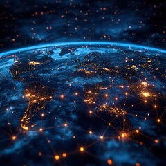 Global interconnectedness at night