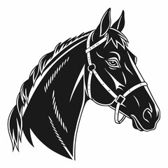 horse head vector