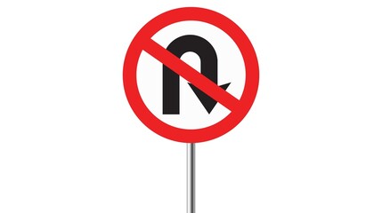 no u turn road symbol  © Muhammad