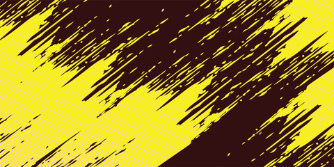 Background, contrast yellow and black color abstract template for business design. Technology style.