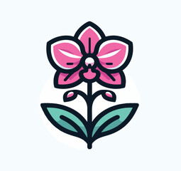 beautiful flower logo image vector