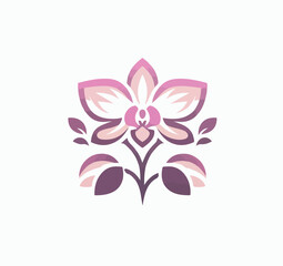 beautiful flower logo image vector