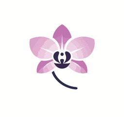beautiful flower logo image vector