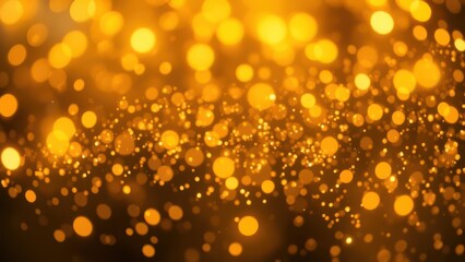 a close up of a yellow light with lots of small dots,