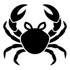 crab icon isolated on white background
