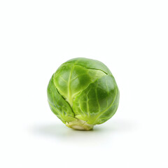 Fresh Brussels Sprout A Single, Vibrant Vegetable