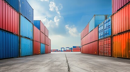 Shipping Containers at a Port