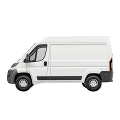 Delivery van cutout background for graphic design ideal for marketing materials and presentations
