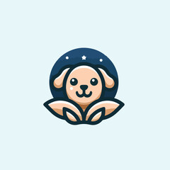Obraz premium cute dog logo image vector