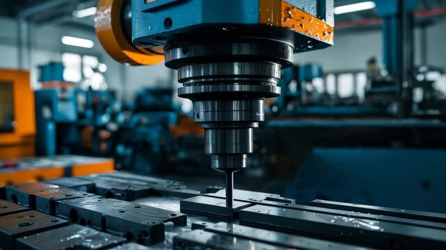 An industrial wet milling technique utilizing a 5-axis CNC machine with coolant circulation and frozen splatter