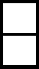 black portrait video photo double frame