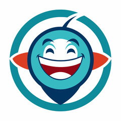 Logo Design Template with Cartoon Character Fun Graphic Elements for Branding, Ads, Posters & Banners