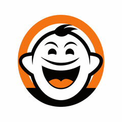Vector Logo Template with Fun Cartoon Face Ideal for Branding, Ads & Graphic Design