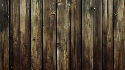 Dark wooden planks create a textured background with vertical lines and natural grain.