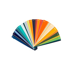 Set of digital color swatches