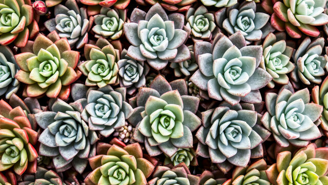 Echeveria is the most popular succulent