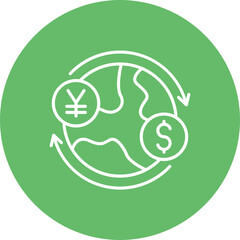Global currency Icon