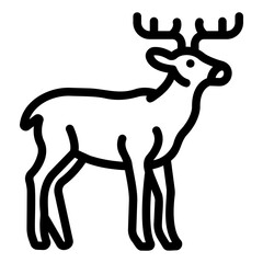 deer Line Icon