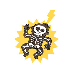 落雷をうけた男性