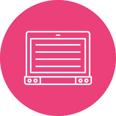 Fototapeta premium Laptop Icon