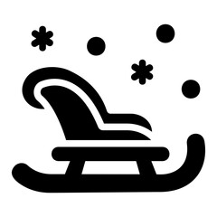 sleigh Solid icon
