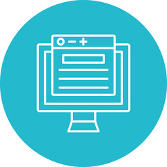 Fototapeta premium Web browser Icon