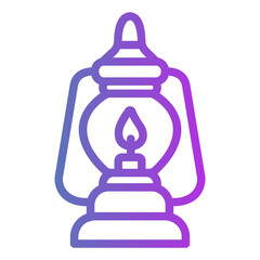 kerosone lamp Gradient icon