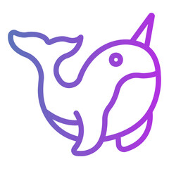 narwhal Gradient icon © ilham