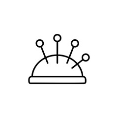 Pincushion line icon for sewing and tailoring