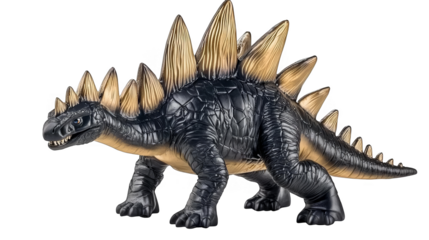 Realistic Stegosaurus Dinosaur Illustration Isolated On Transparent Background