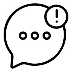 notification Line Icon