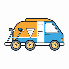 cartoon truck icon